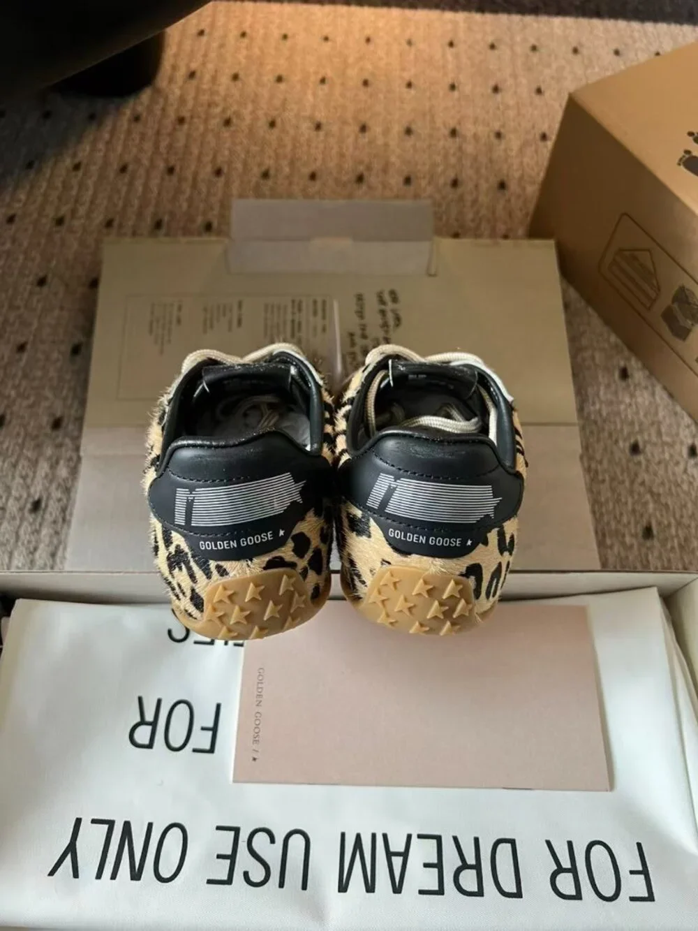 Golden Goose Marathon Speed Leopard Print Star Sneakers EU 39 - Picture 8 of 8